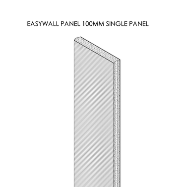 100mm Light Weight Single Panel w/o Fixation Accessories  ( For Internal Walls )