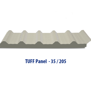 35/205 TUFF Panel (Textured PPGI/6m-12mL/30mm-75mm PIR Insulation)