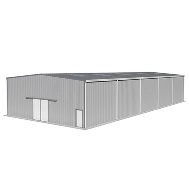 15m(W)X 15m(L-Extendable)X 5m(H) Eave Gutter W/Sandwich Panel Cladding Steel Warehouse
