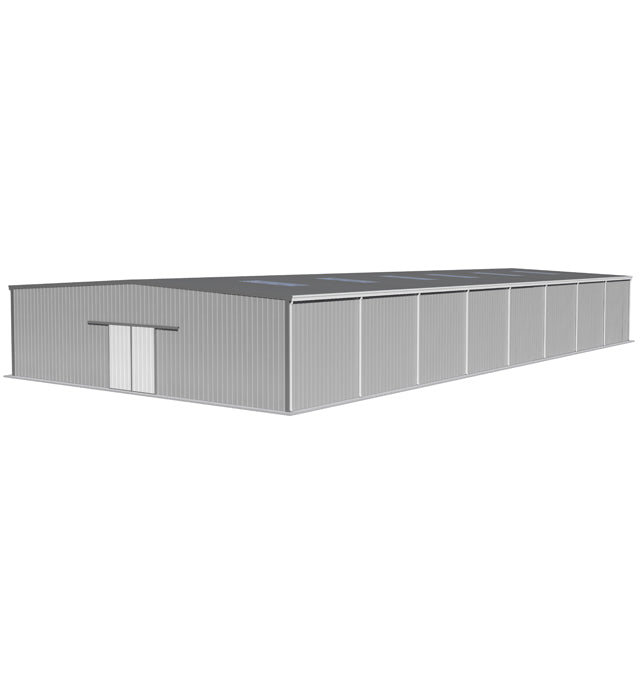 24m(W)X 30m(L-Extendable)X 6m(H) Eave Gutters W/Insulated Sandwich Panel Clad Warehouse